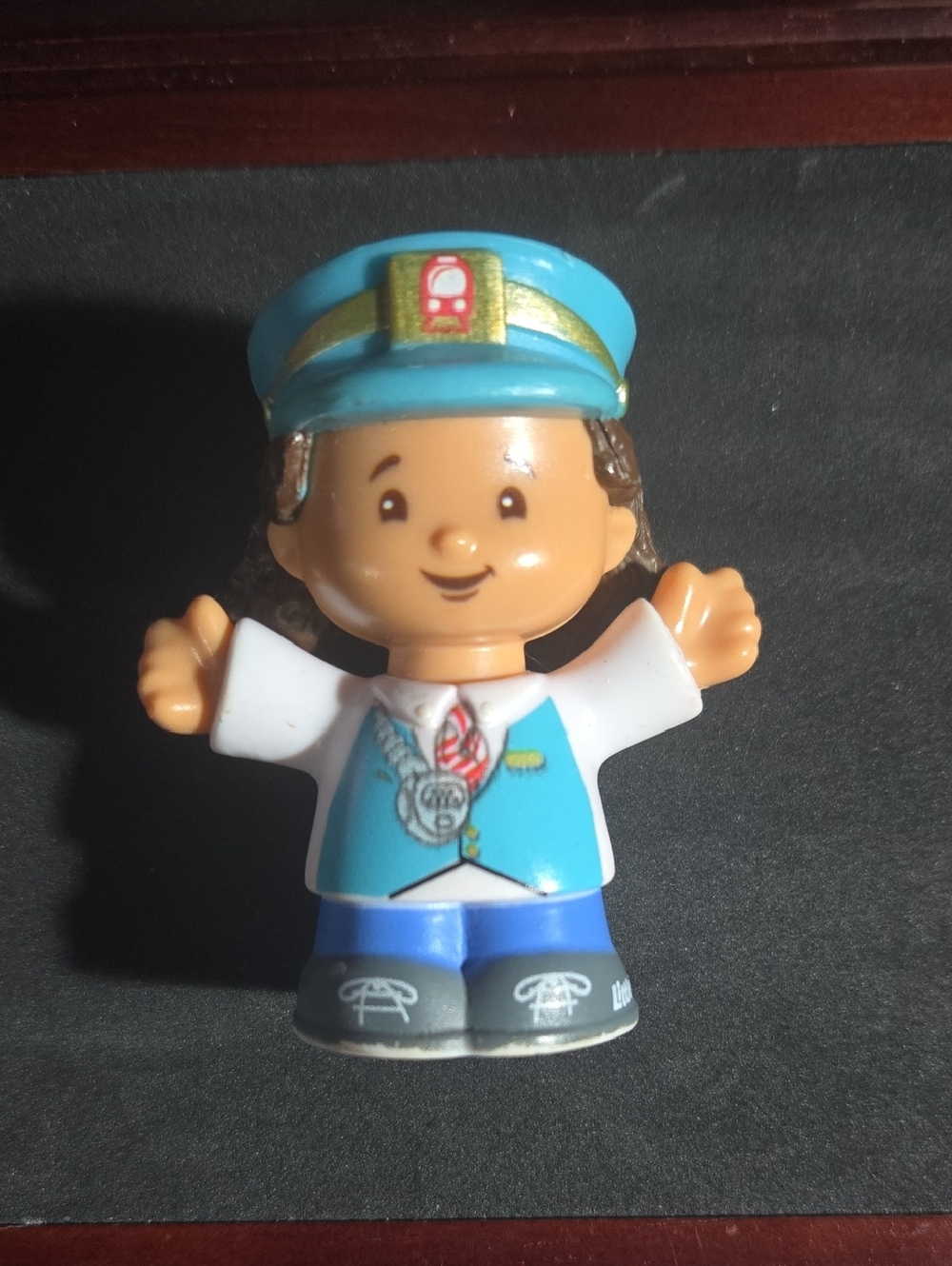 Children's Blue Pilot Figurine Toy - Little People